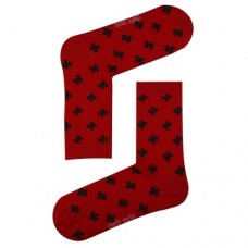Unisex Κόκκινες  Κάλτσες με Μικρούς  Κάκτους