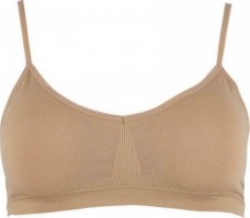 Bustier with Thin Strap with detachable reinforcement - Beige